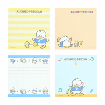 あひるのペックル スクエアメモ（レトロ）