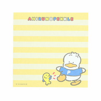 あひるのペックル スクエアメモ（レトロ）