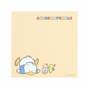 あひるのペックル スクエアメモ（レトロ）