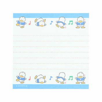 あひるのペックル スクエアメモ（レトロ）