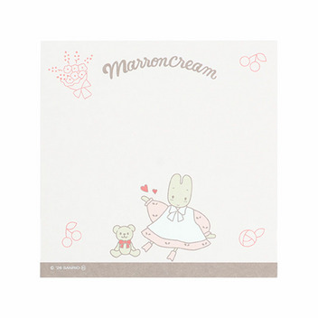 マロンクリーム スクエアメモ（レトロ）