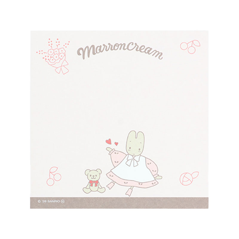 マロンクリーム スクエアメモ（レトロ）