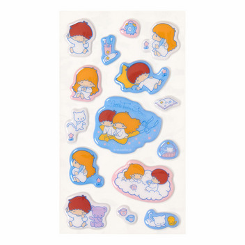 リトルツインスターズ ぷっくりシール（レトロ）
