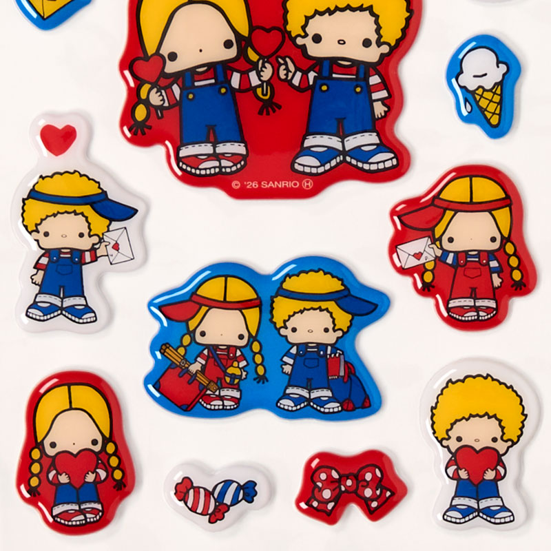 パティ＆ジミー ぷっくりシール（レトロ）