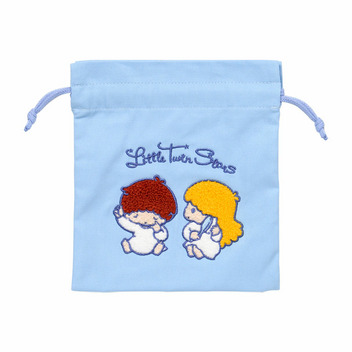 リトルツインスターズ サガラ刺繍巾着（レトロ）