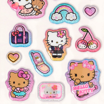 ハローキティ キラキラマシュマロシール