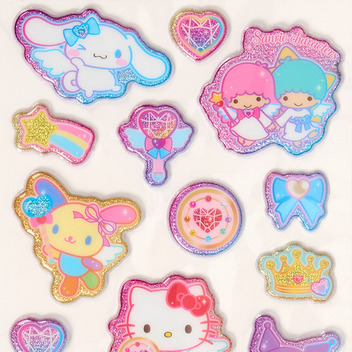 サンリオキャラクターズ キラキラマシュマロシール