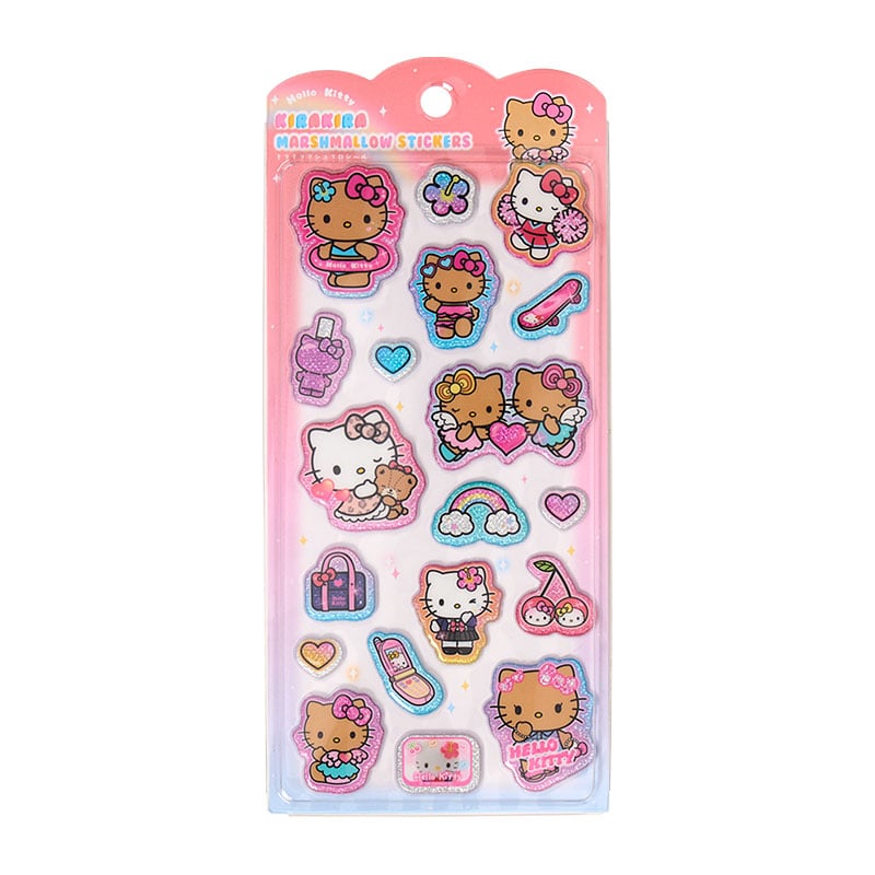ハローキティ キラキラマシュマロシール