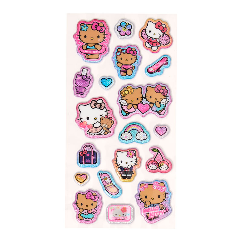 ハローキティ キラキラマシュマロシール