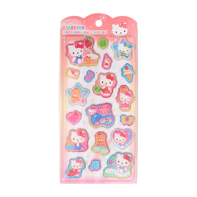 ハローキティ キラキラマシュマロシール