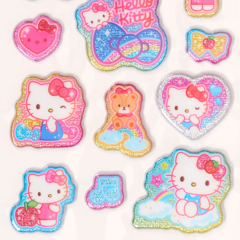 ハローキティ キラキラマシュマロシール