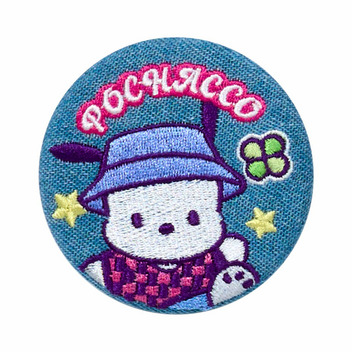 サンリオキャラクターズ シークレットデニム刺繍缶バッジ