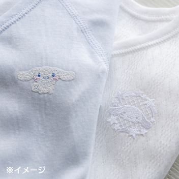 シナモロール レールメッシュ短肌着（50-60cm）（Sanrio Baby）