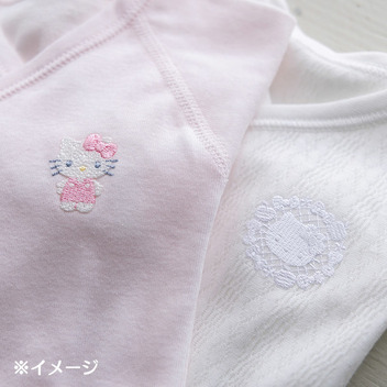 ハローキティ レールメッシュ短肌着（50-60cm）（Sanrio Baby）