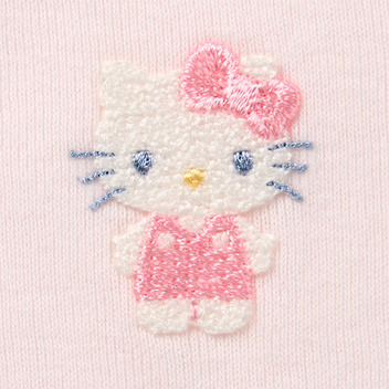 ハローキティ フライス短肌着（50-60cm）（Sanrio Baby）