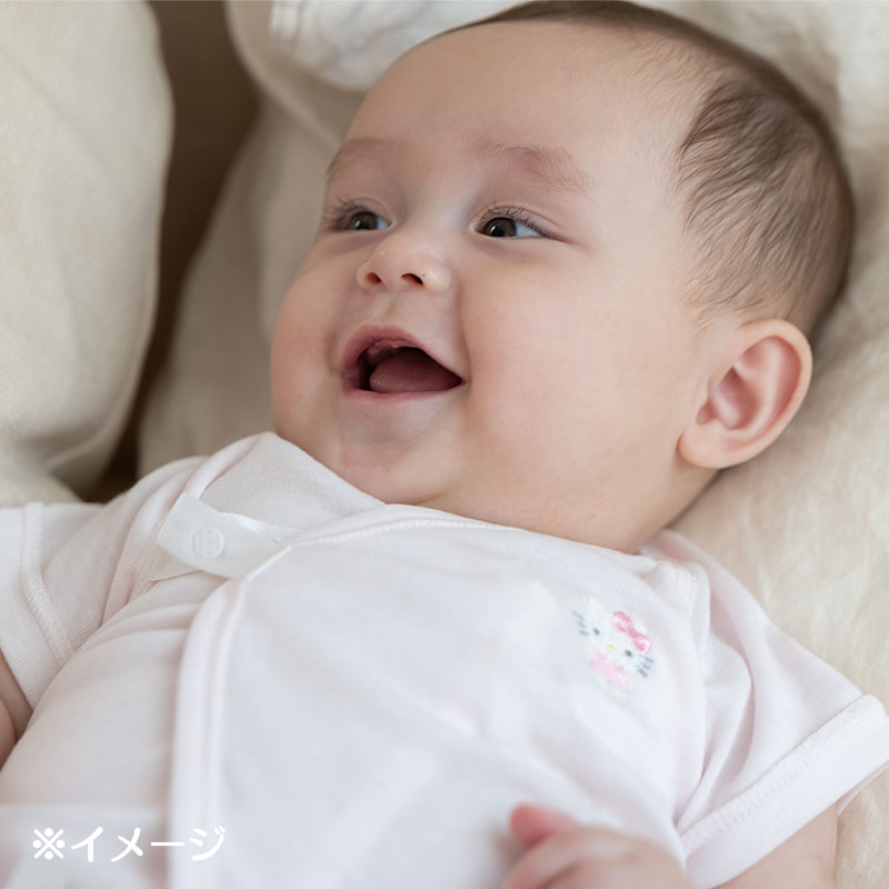 ハローキティ フライス短肌着（50-60cm）（Sanrio Baby）