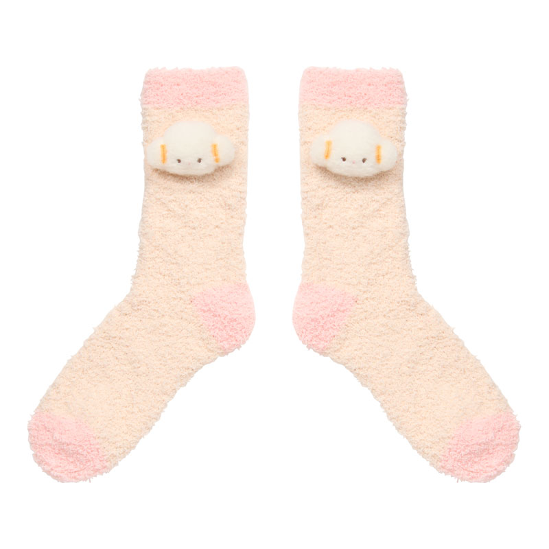こぎみゅん マスコット付きもこもこソックス