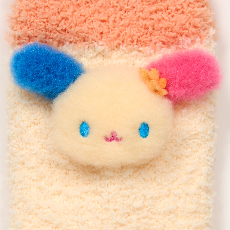 ウサハナ マスコット付きもこもこソックス
