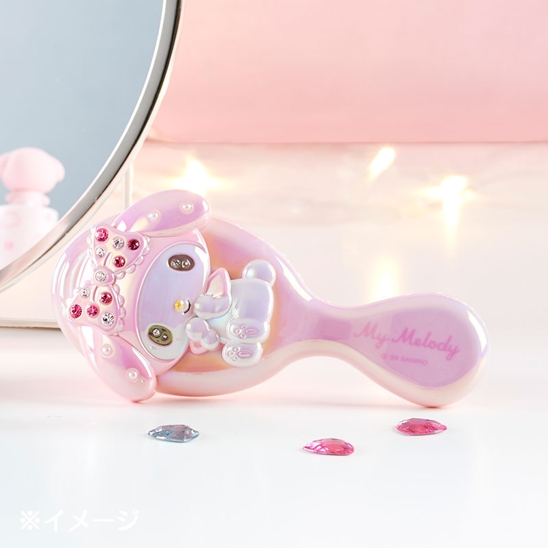 マイメロディ ストーン付きヘアブラシ