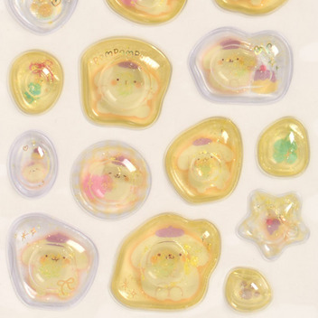 ポムポムプリン ウォーターシールmini（マシュマロポップ）