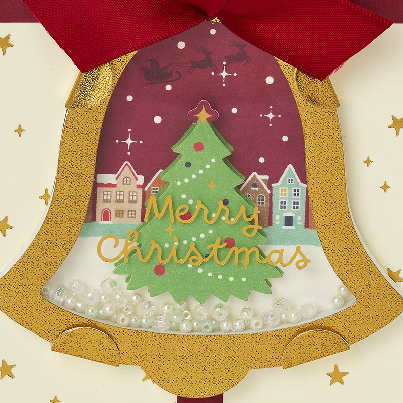 グリーティングカード クリスマス　オーナメントベル
