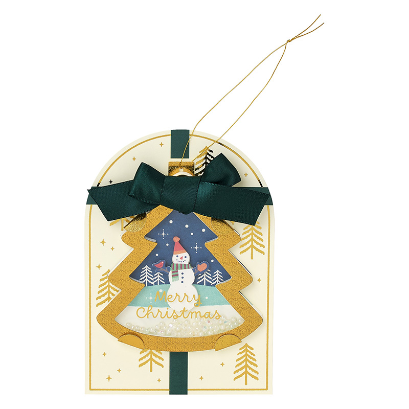 グリーティングカード クリスマス　オーナメントツリー