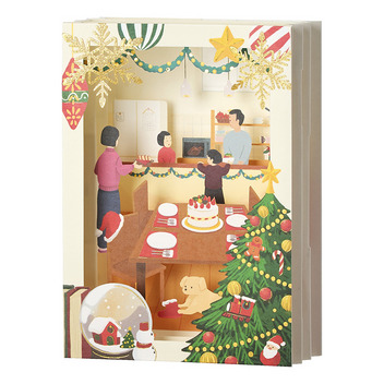 グリーティングカード クリスマス　ホームパーティー