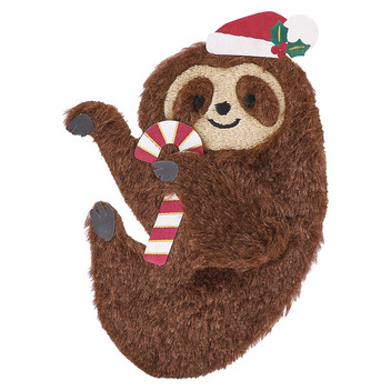 グリーティングカード クリスマス　ふかふかナマケモノ