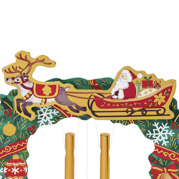 グリーティングカード クリスマス　ウインドチャイム