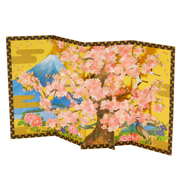  多目的　桜びょうぶ