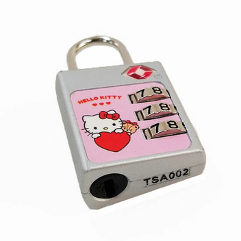 ハローキティ TSA 3ダイヤルロック（ハローキティ＆タイニーチャム）