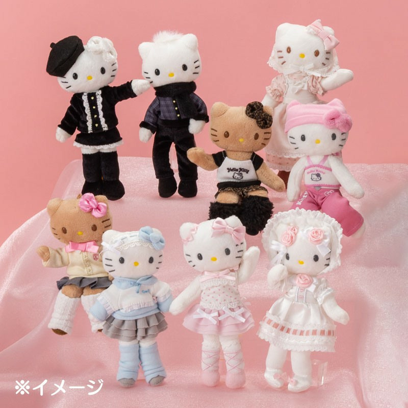 ハローキティ マスコットホルダー モノトーン（Sanrio closet collection）