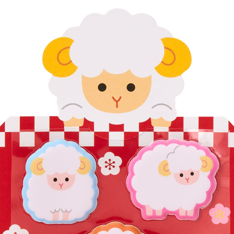  ぽち袋 ぷっくりシール付き ひつじ