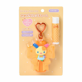 ウサハナ おめだちリップチャーム リボン