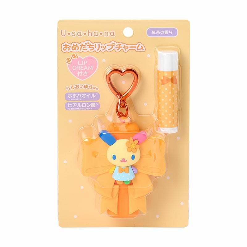 ウサハナ おめだちリップチャーム リボン