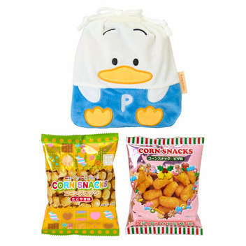 あひるのペックル お菓子&キャラクター形巾着