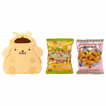 ポムポムプリン お菓子&キャラクター形巾着