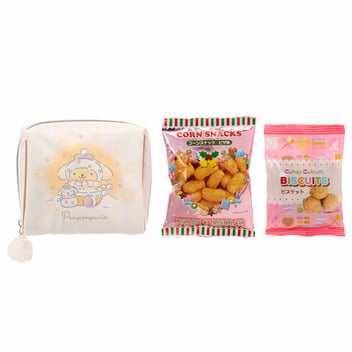 ポムポムプリン お菓子＆ポーチ（雪だるま）
