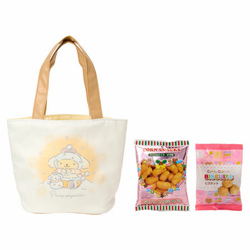ポムポムプリン お菓子＆手提げバッグ（雪だるま）