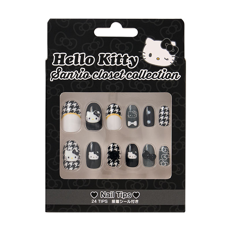ハローキティ ネイルチップ モノトーン（Sanrio closet collection）