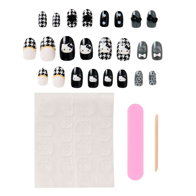 ハローキティ ネイルチップ モノトーン（Sanrio closet collection）