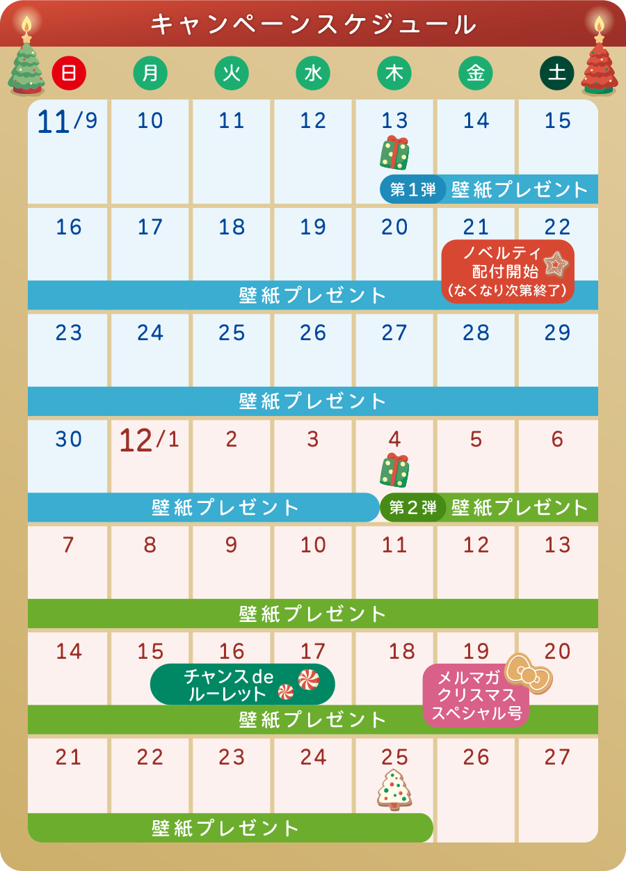 キャンペーンスケジュール