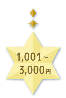1,001円～3,000円